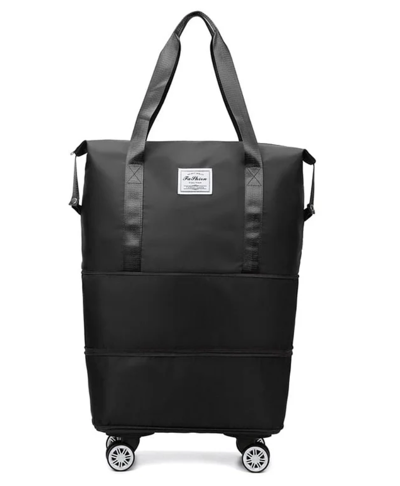 Large capacity travel bag - detachable swivel wheels