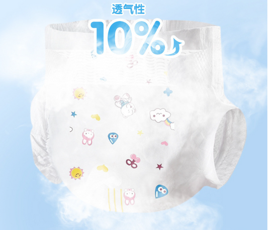 Ultra-thin breathable diapers