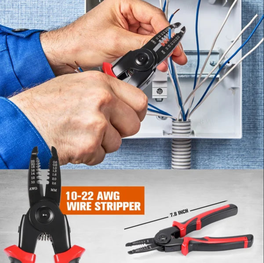 Ensemble d'outils de pinces à tête interchangeable multifonctions 5 en 1