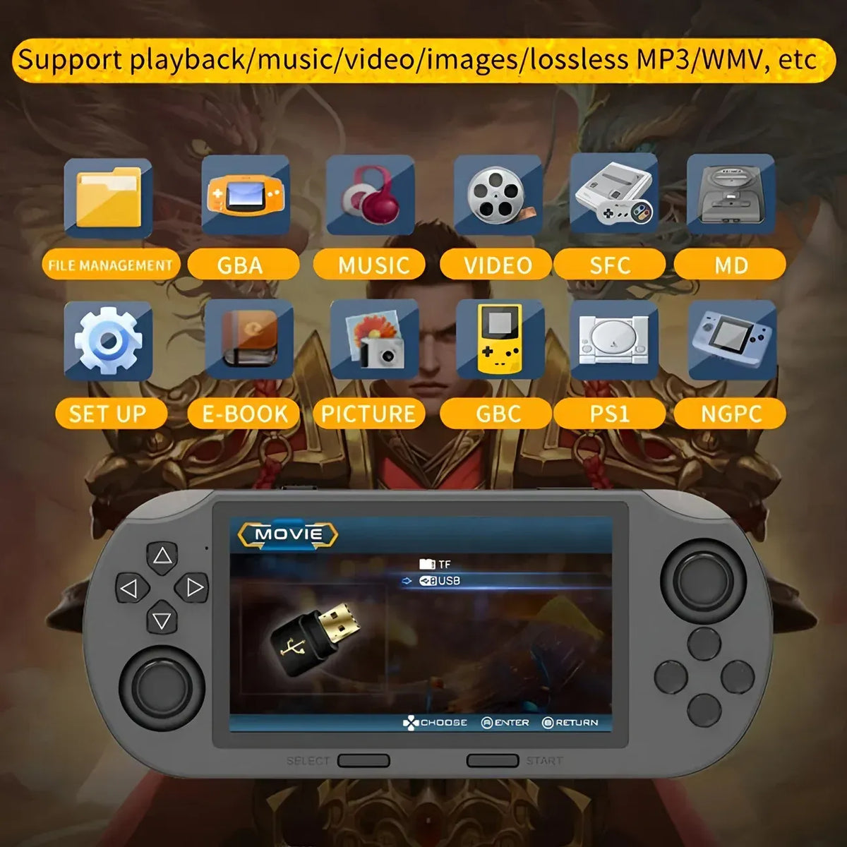 RetroConsole – La console rétro portable ultime pour les jeux classiques