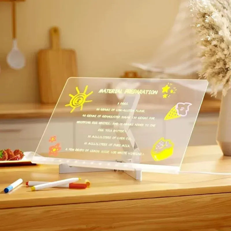 🖌Le Cadre Lumineux qui Éveille la Créativité des Enfants! (Peut être dessiné à plusieurs reprises)