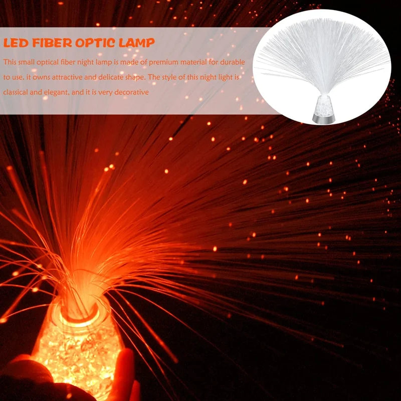 Crystal Base Fiber Optic Lamp