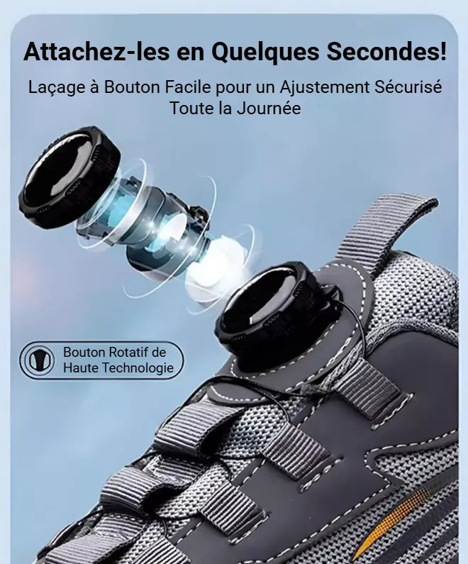 Chaussures de Sécurité Élégantes Unisexes avec Embout en Acier
