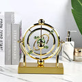 Pendule à mouvement perpétuel en orbite céleste - Décoration rotative créative pour la maison