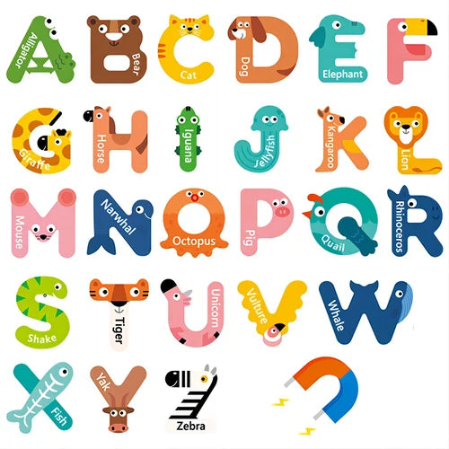 🎁Animal-shaped Magnetic Alphabet-🔥