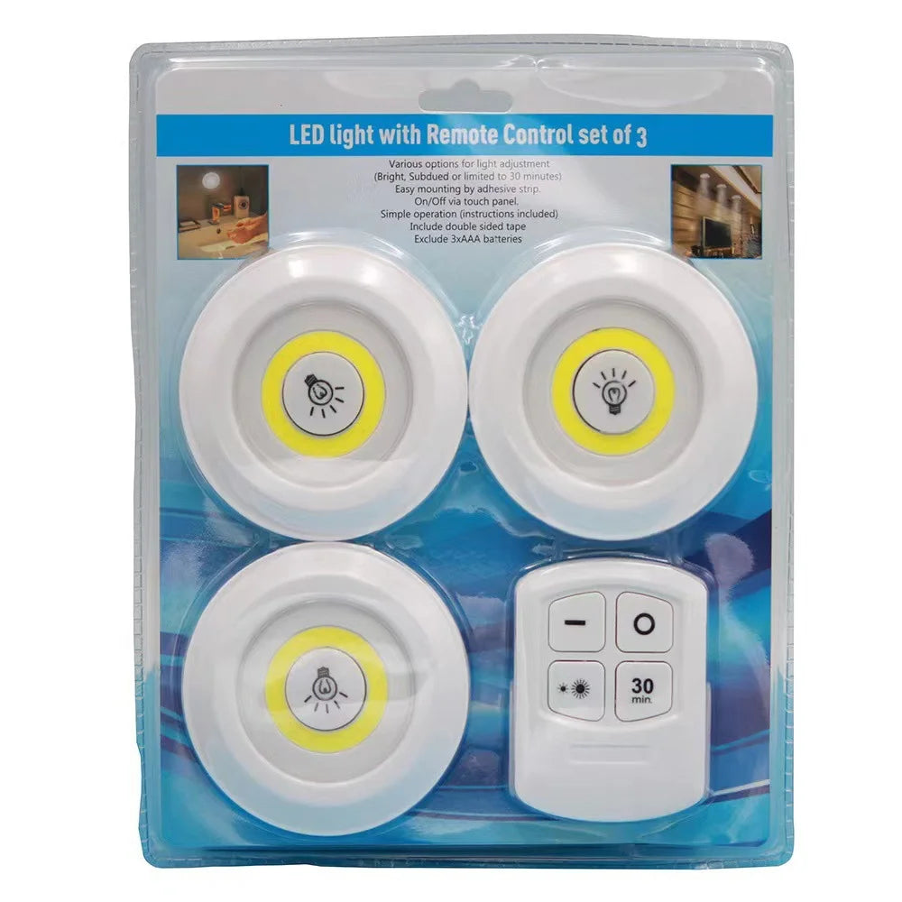 MJAA™-Smart Wireless LED Under-Cabinet Lights COB Night Light With Remote Control