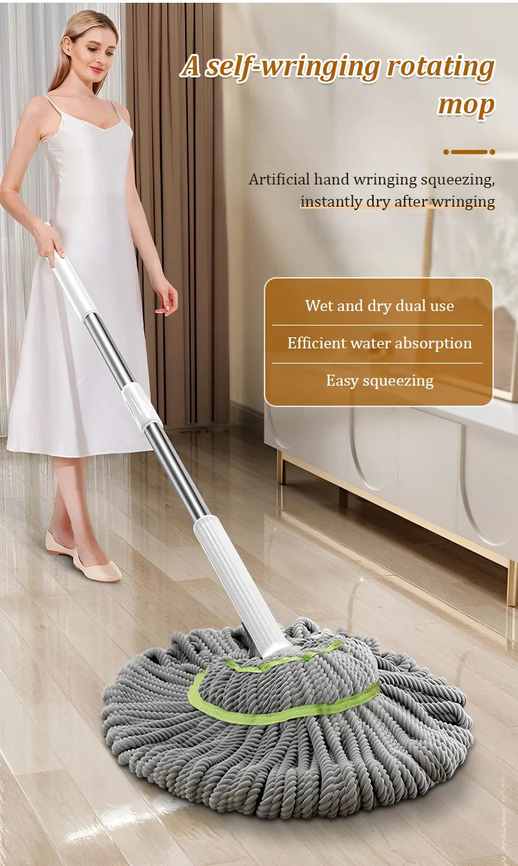 Self-wringing mop