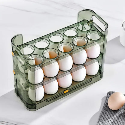 Kitchen Egg Holder Refrigerator Egg Stand Shelf Fresh Storage Box Eggs Display Rack Eggs Storage Container Fridge Organizer