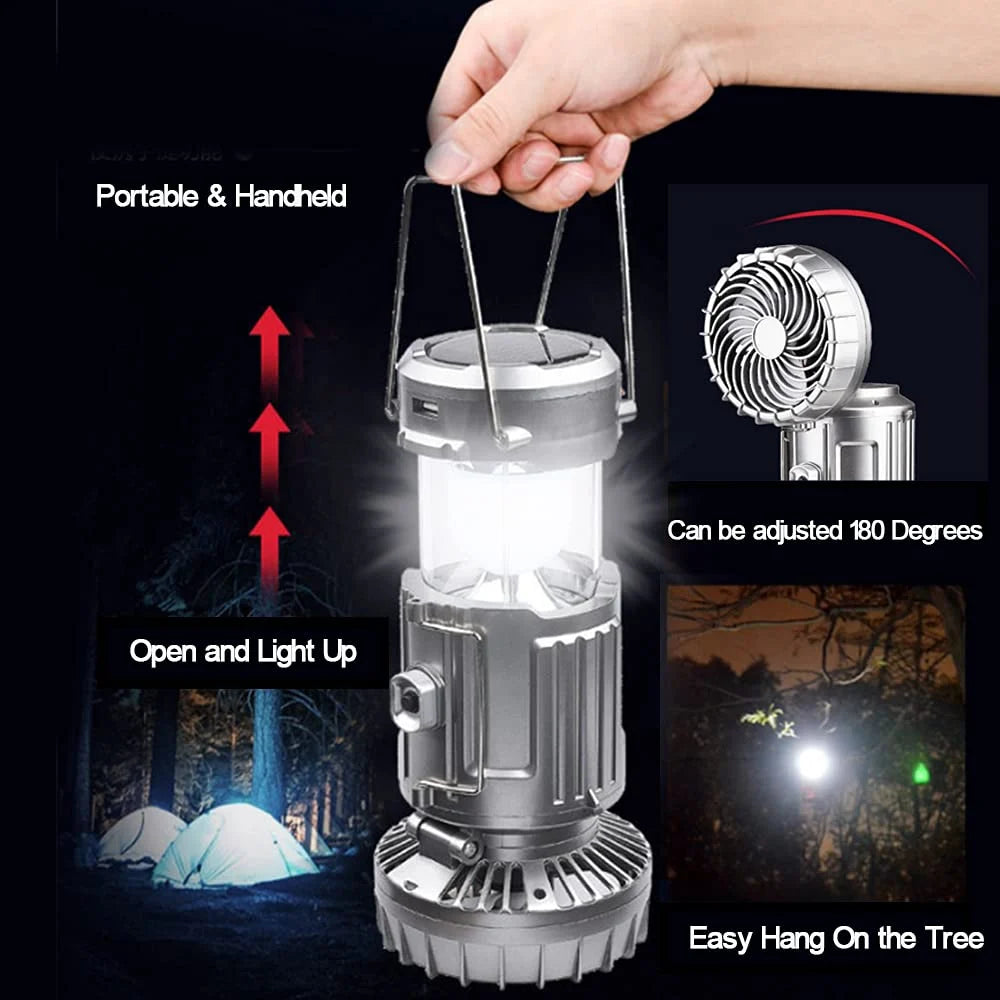 🔥Versatile solar-powered camping lantern🔥