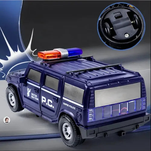 Voiture de police électrique transformable🔥