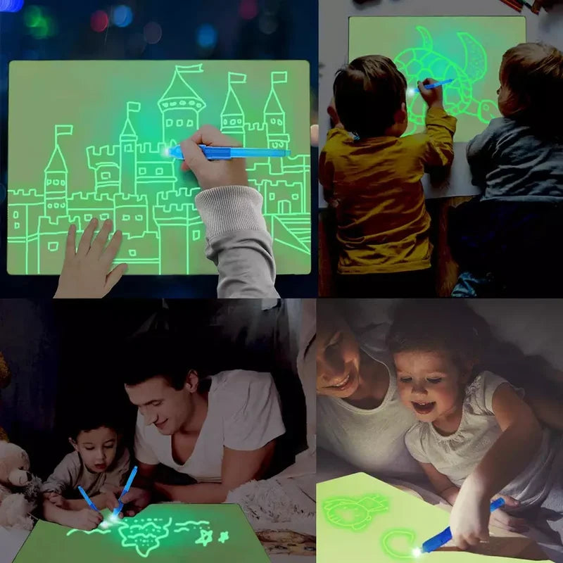 🌟Magic LED Light Drawing Pad - Release the Creativity of Children!☀