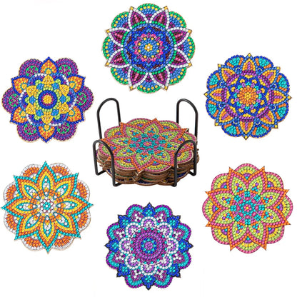 🌸Diamond Crafts Coasters Diamond Painting Coasters (Mandala)