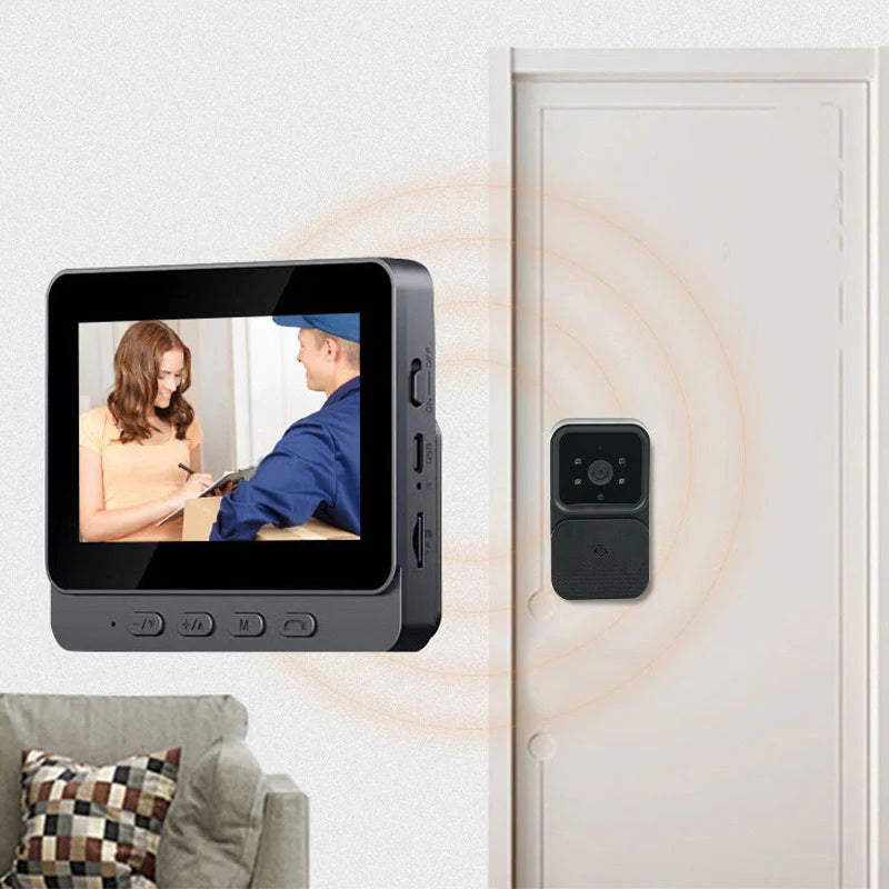 Sonnette vidéo sans fil avec moniteur
