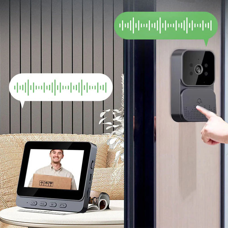 Sonnette vidéo sans fil avec moniteur