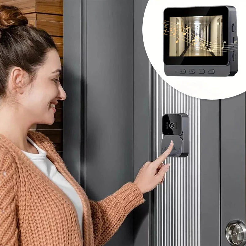 Sonnette vidéo sans fil avec moniteur