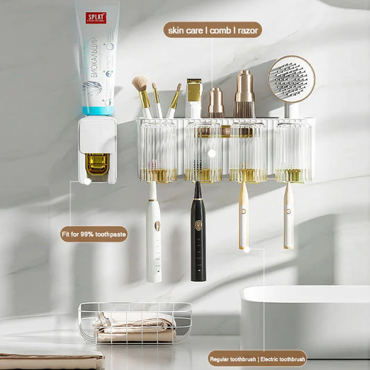 Wall-Mounted Toothbrush Holder