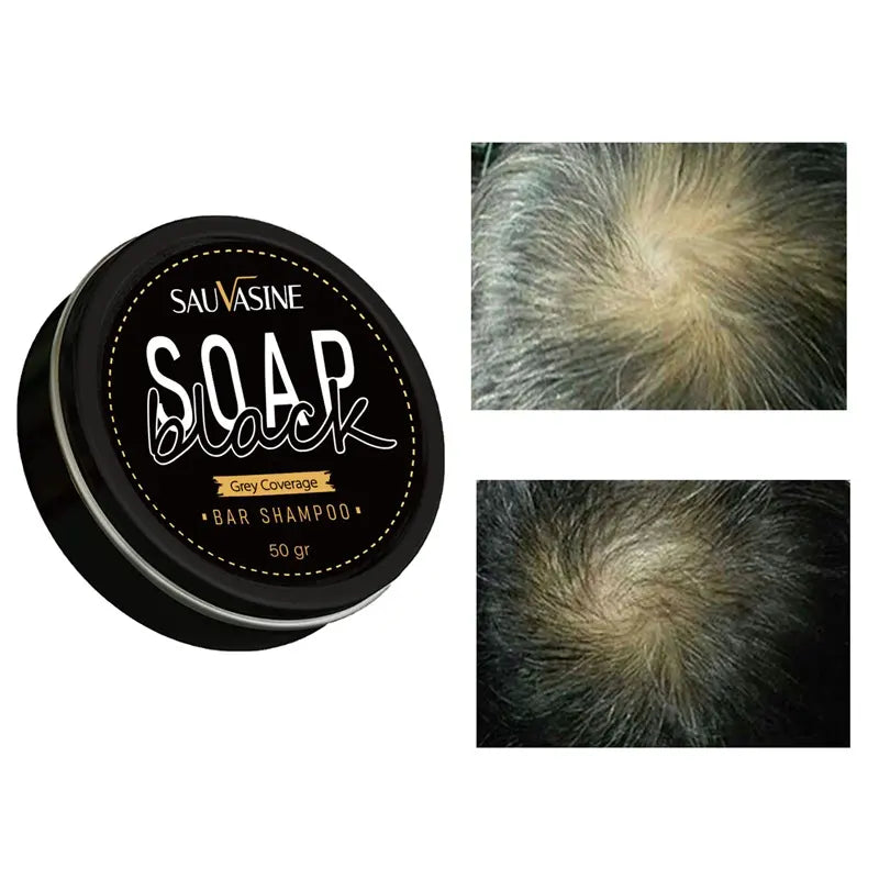 Hot sale natural handmade herbal He Shou Wu silicone-freemint ginger hair darkening grey coverage shampoo bar soap